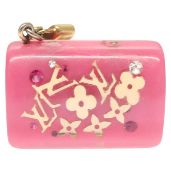 LOUIS VUITTON Porte Cles Speedy Unclusion Charm metal Pink M65024 LV Auth 127733 - Picture 7 of 8
